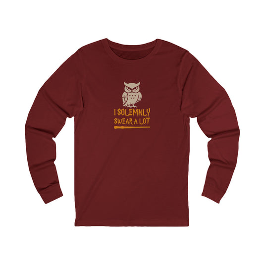 I Solemnly Swear a Lot — Harry Potter Retro Long Sleeve (Dark)