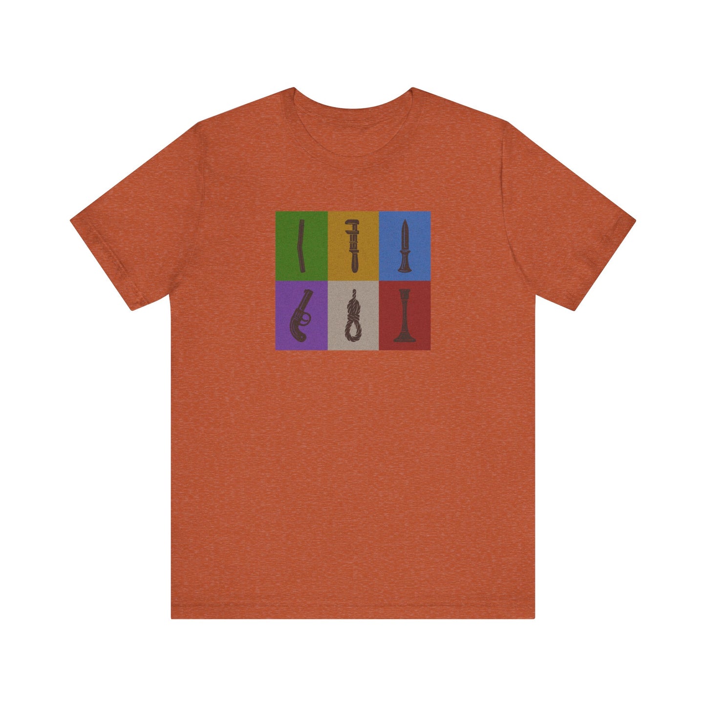 Six Ways Into the Evidence Locker — Clue Retro Tee (Light)
