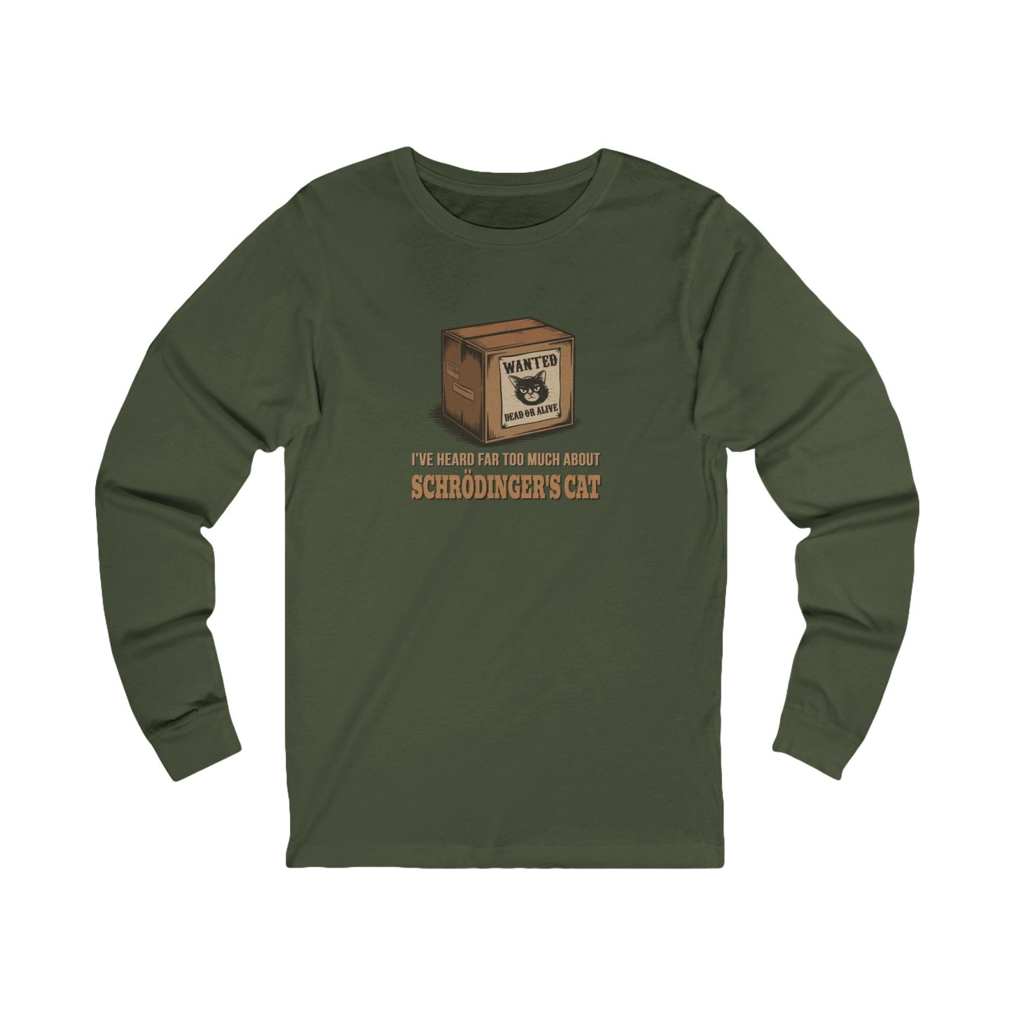 Schrödinger’s Cat — Big Bang Theory Retro Long Sleeve (Dark)