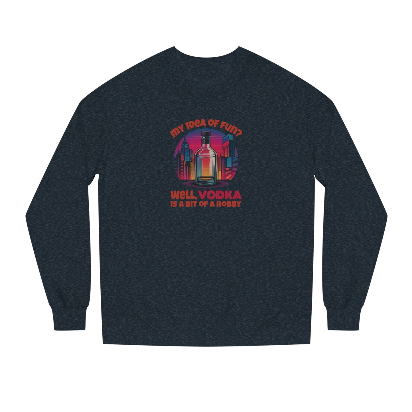 Vodka is a Bit of a Hobby — Retro Graphic Sweatshirt (Dark)