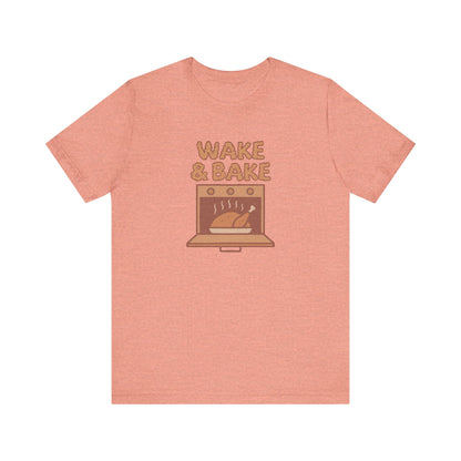 Wake & Bake — Retro Thanksgiving Turkey Tee (Light)