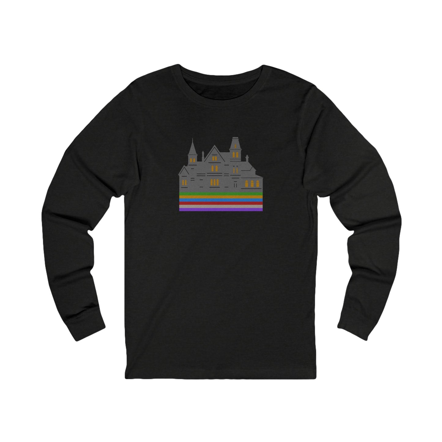 Welcome to Hill House (Off Route 41) — Clue Retro Long Sleeve (Dark)