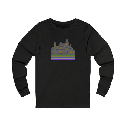 Welcome to Hill House (Off Route 41) — Clue Retro Long Sleeve (Dark)