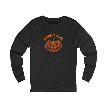 Current Mood (Vintage Jack) — Retro Halloween Long Sleeve (Dark)
