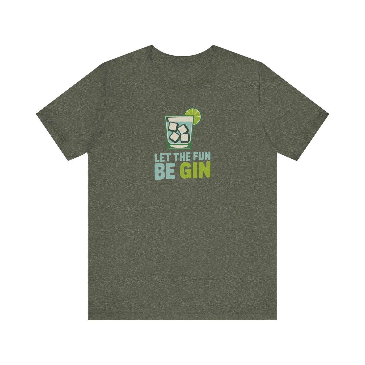 Party Starter: Let the Fun Be Gin – Cocktail Retro Tee (Dark)