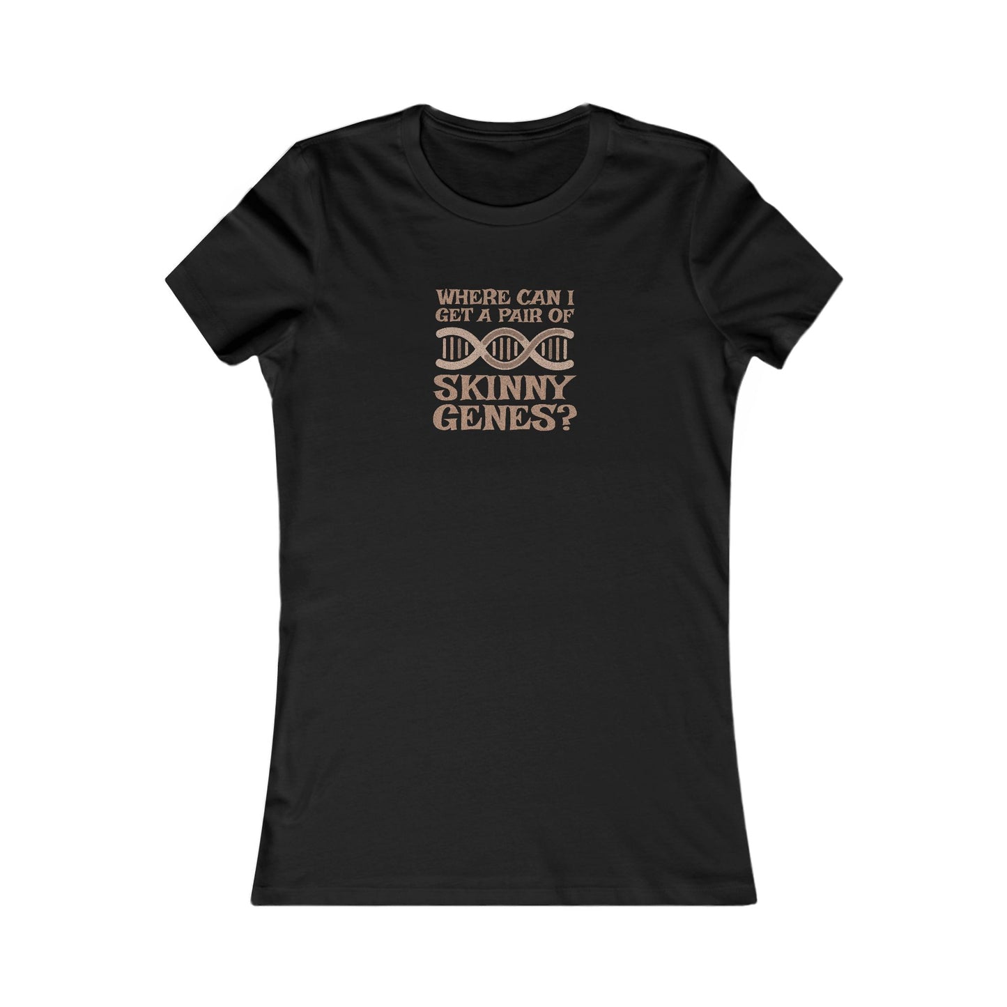 Pair of Skinny Genes — Retro Graphic Women's Tee (Dark)