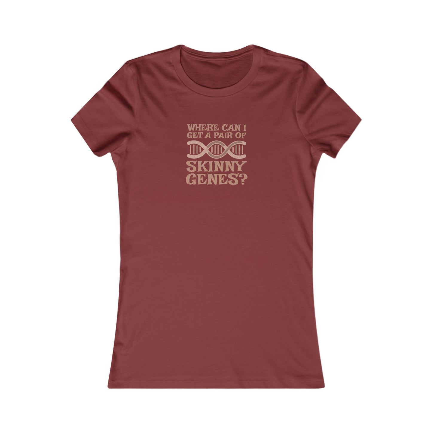 Pair of Skinny Genes — Retro Graphic Women's Tee (Dark)