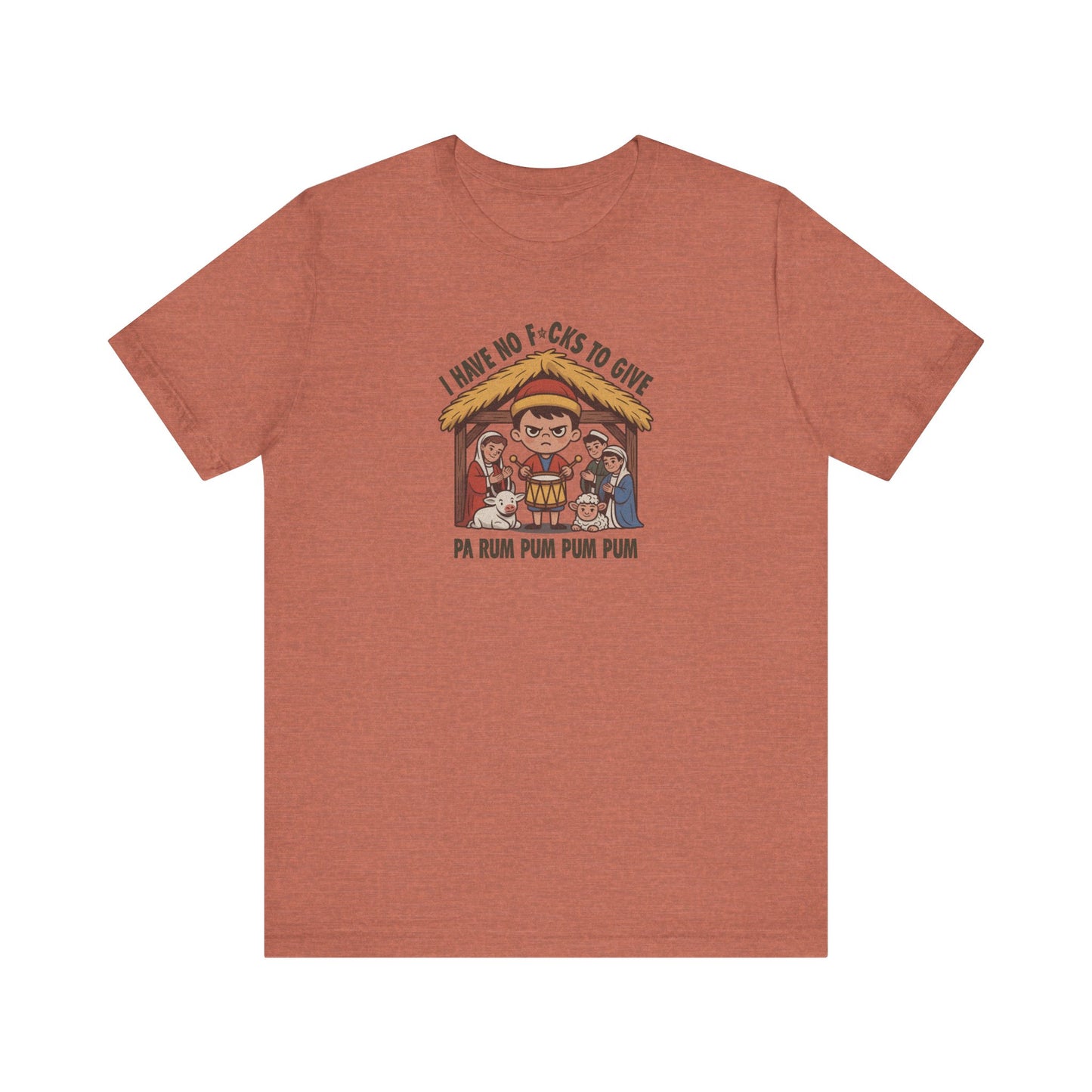 I Have No F*cks to Give — Little Drummer Boy Retro Tee (Light)