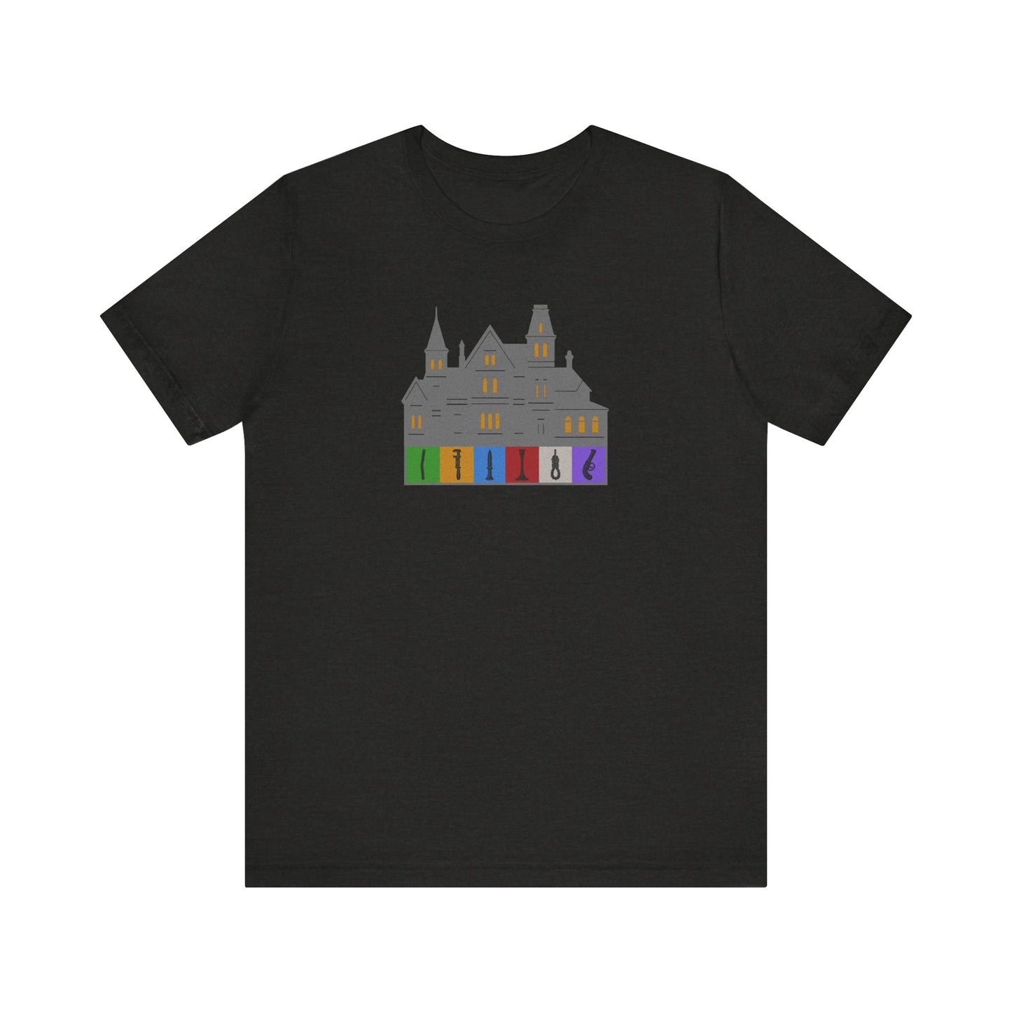 Welcome to Hill House (Off Route 41) — Clue Retro Tee (Dark)