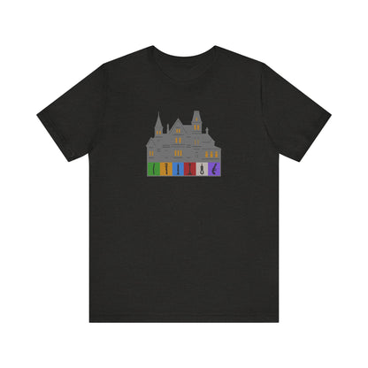 Welcome to Hill House (Off Route 41) — Clue Retro Tee (Dark)