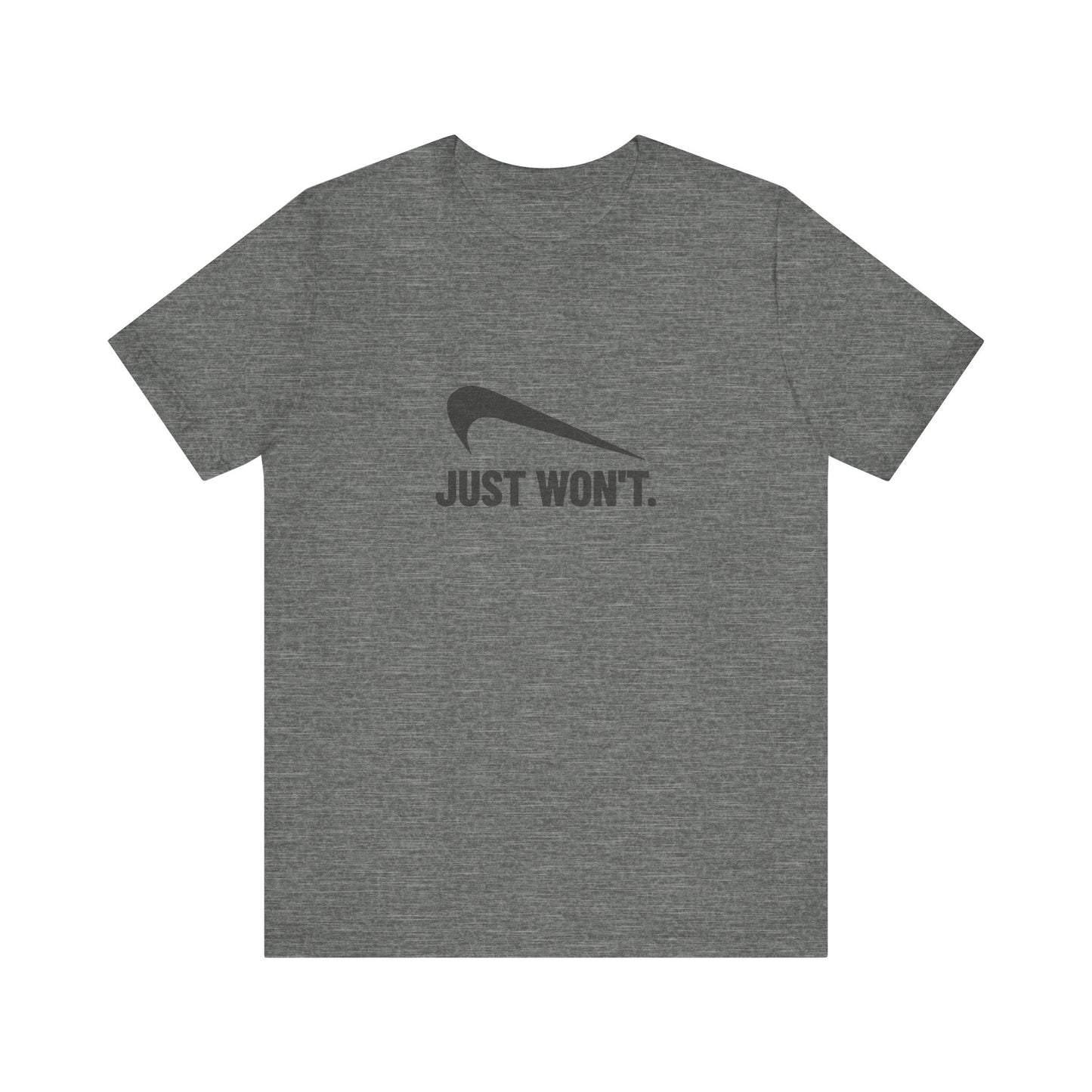 Just Won’t Athletic Parody — Retro Workout Tee (Light)