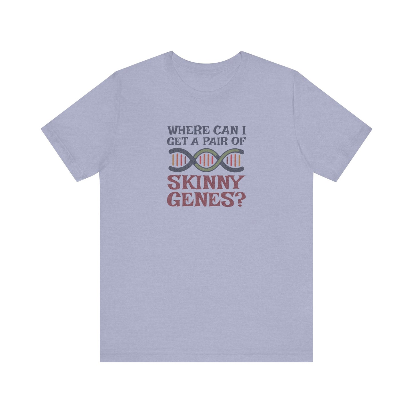 Pair of Skinny Genes (Colorful) — Retro Graphic Tee (Light)