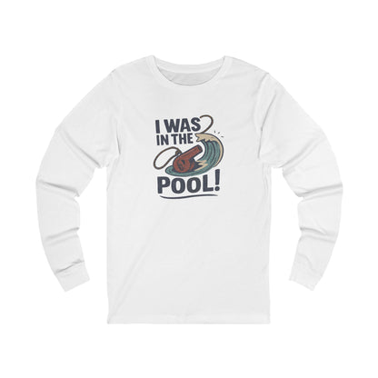 I Was in the Pool! — George Costanza Shrinkage Retro Long Sleeve (Light)