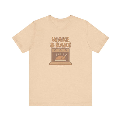 Wake & Bake — Retro Thanksgiving Turkey Tee (Light)
