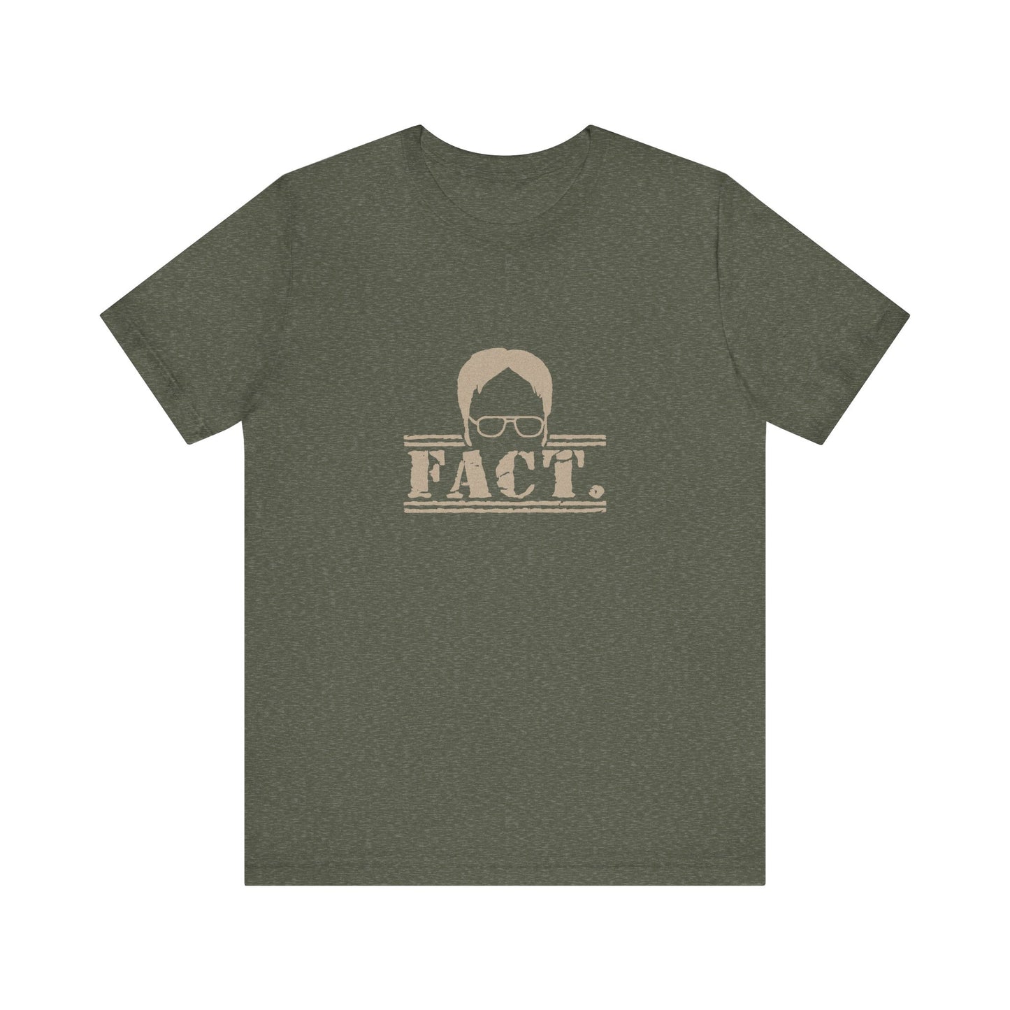 Dwight Schrute FACT. — The Office-Inspired Retro Tee (Dark)