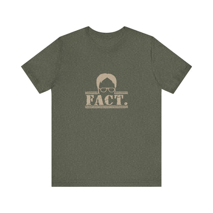 Dwight Schrute FACT. — The Office-Inspired Retro Tee (Dark)