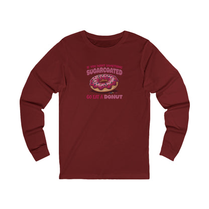 Sugarcoated (Go Eat a Donut) — Retro Graphic Long Sleeve (Dark)
