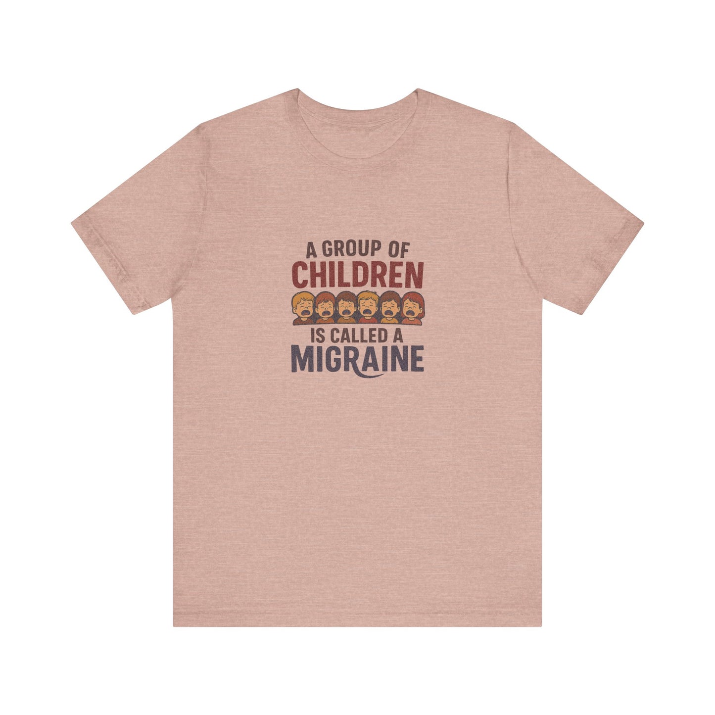 A Group of Children Is Called a Migraine — Retro Tee (Light)