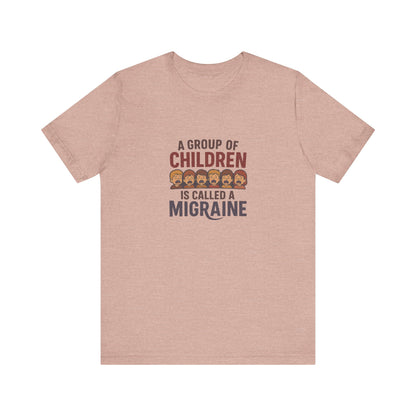 A Group of Children Is Called a Migraine — Retro Tee (Light)