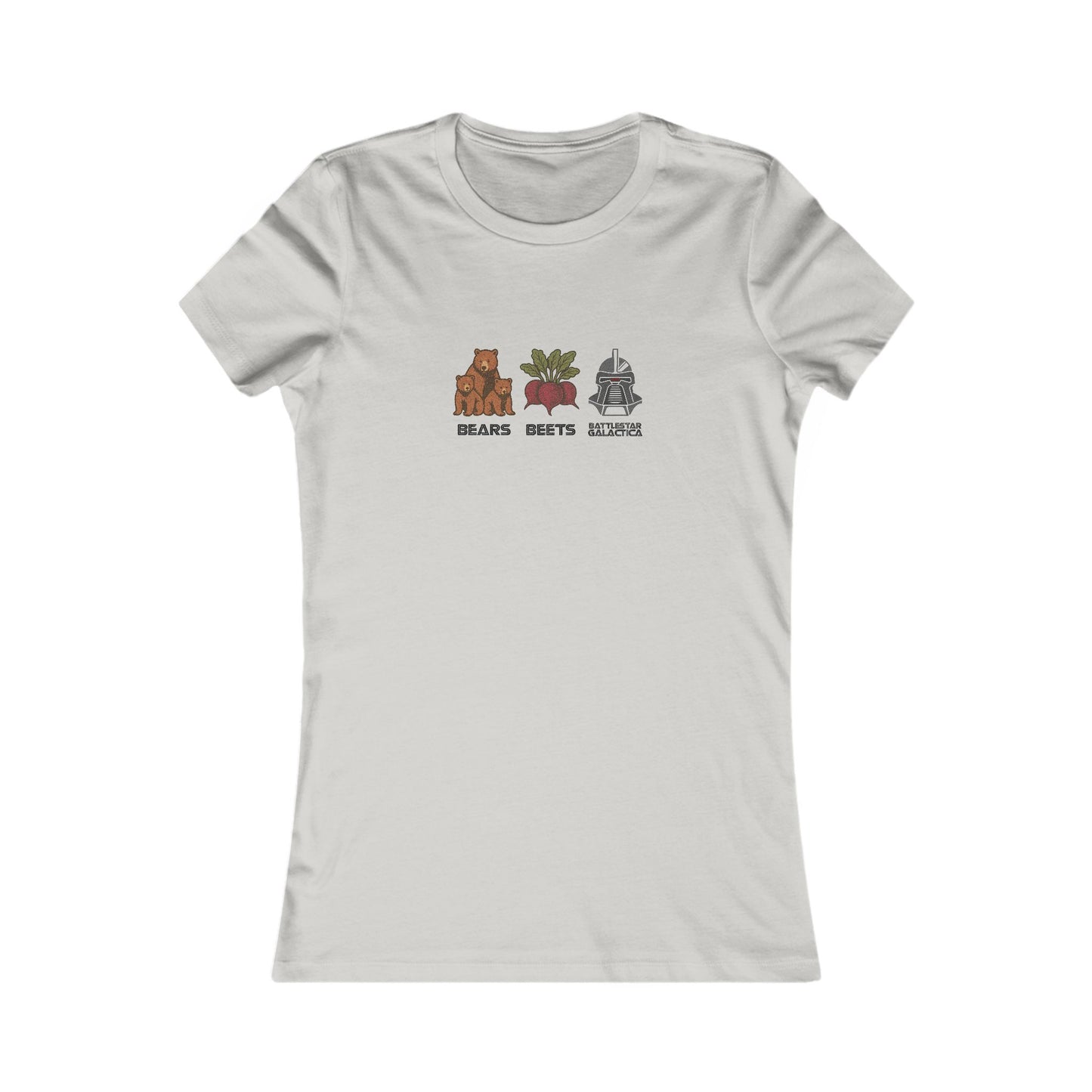 Bears, Beets, Battlestar (Captions) — Retro Women's Tee (Light)