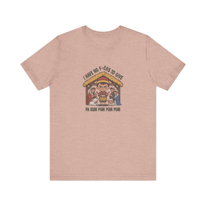 I Have No F*cks to Give — Little Drummer Boy Retro Tee (Light)