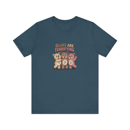 Bears Are Terrifying (Cute Remix) — Retro Tee (Dark)