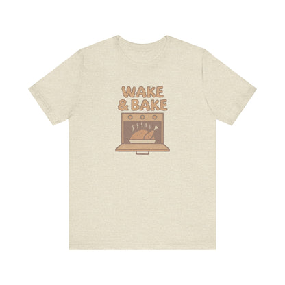 Wake & Bake — Retro Thanksgiving Turkey Tee (Light)