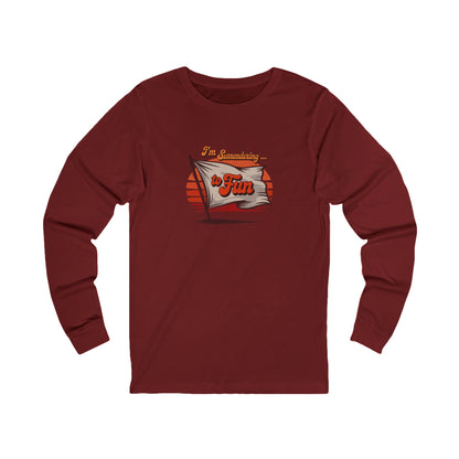 I'm Surrendering to Fun — Fun with Flags Retro Long Sleeve (Dark)