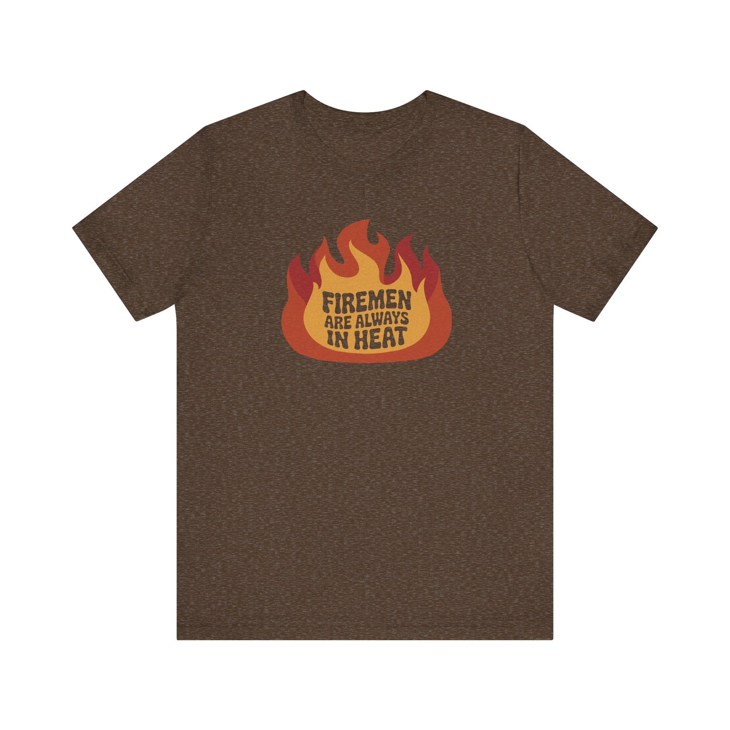 Firemen Are Always in Heat — Flirtatious Retro Tee (Dark)