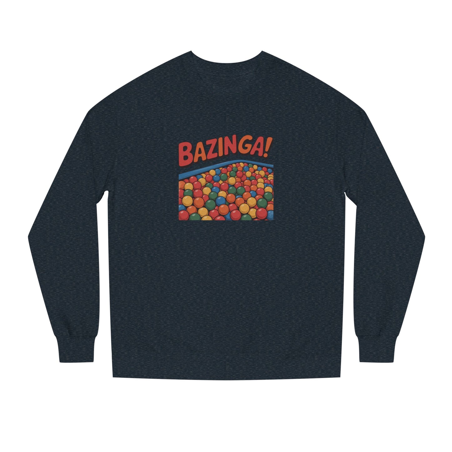 Bazinga! Ball Pit — Big Bang Theory Retro Sweatshirt (Dark)