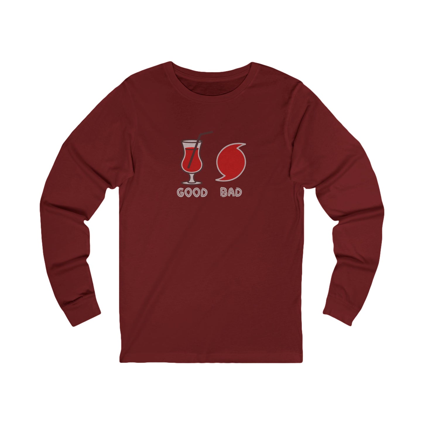 Good Hurricane, Bad Hurricane – Tropical Retro Long Sleeve (Dark)