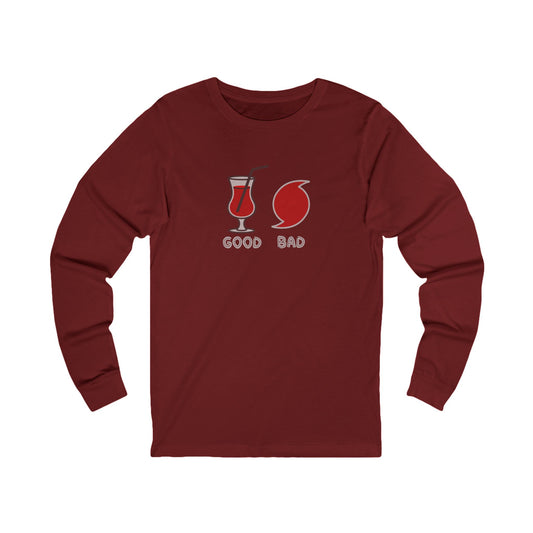 Good Hurricane, Bad Hurricane – Tropical Retro Long Sleeve (Dark)