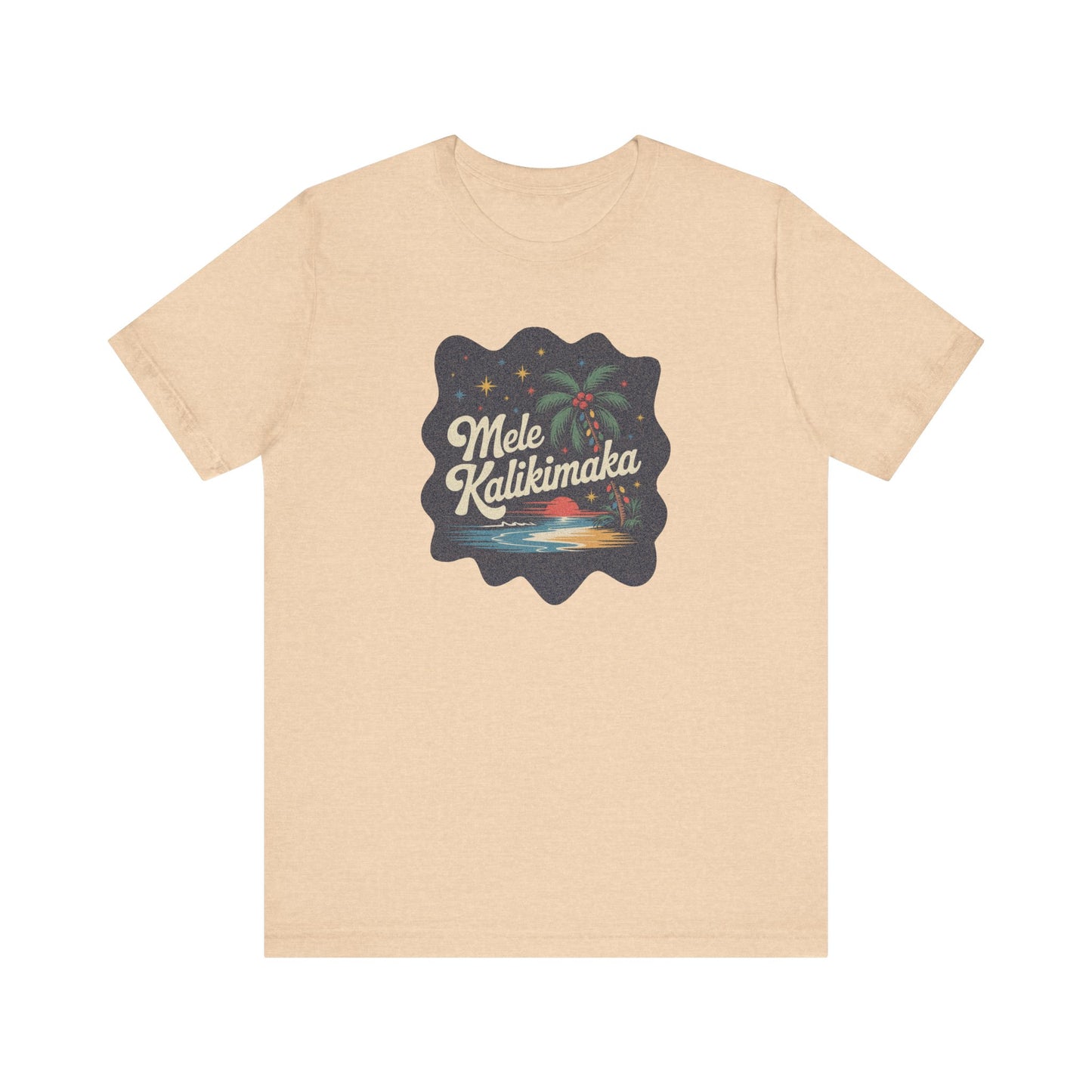 Mele Kalikimaka — Retro Hawaiian Christmas Tee (Light)