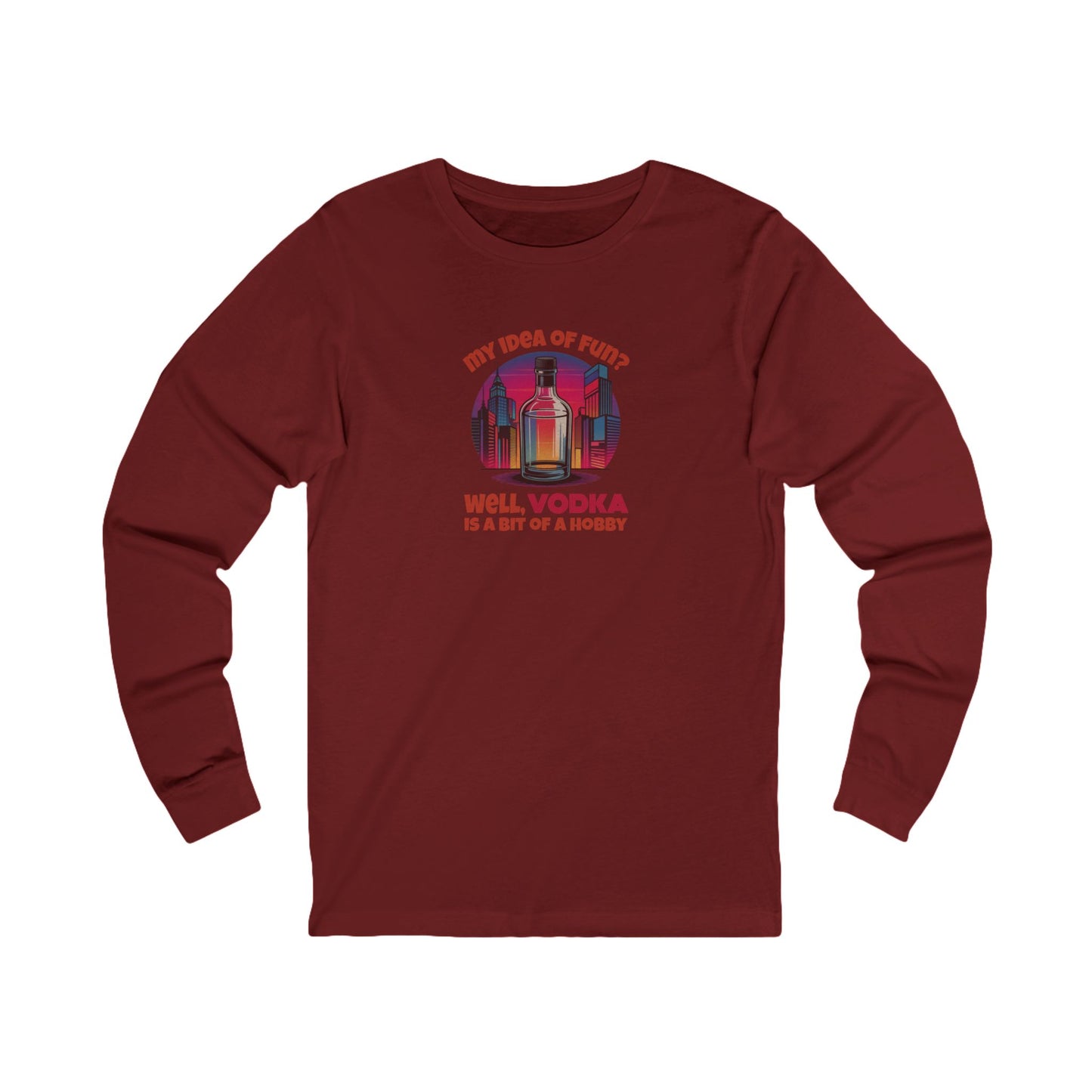 Vodka is a Bit of a Hobby — Retro Graphic Long Sleeve (Dark)