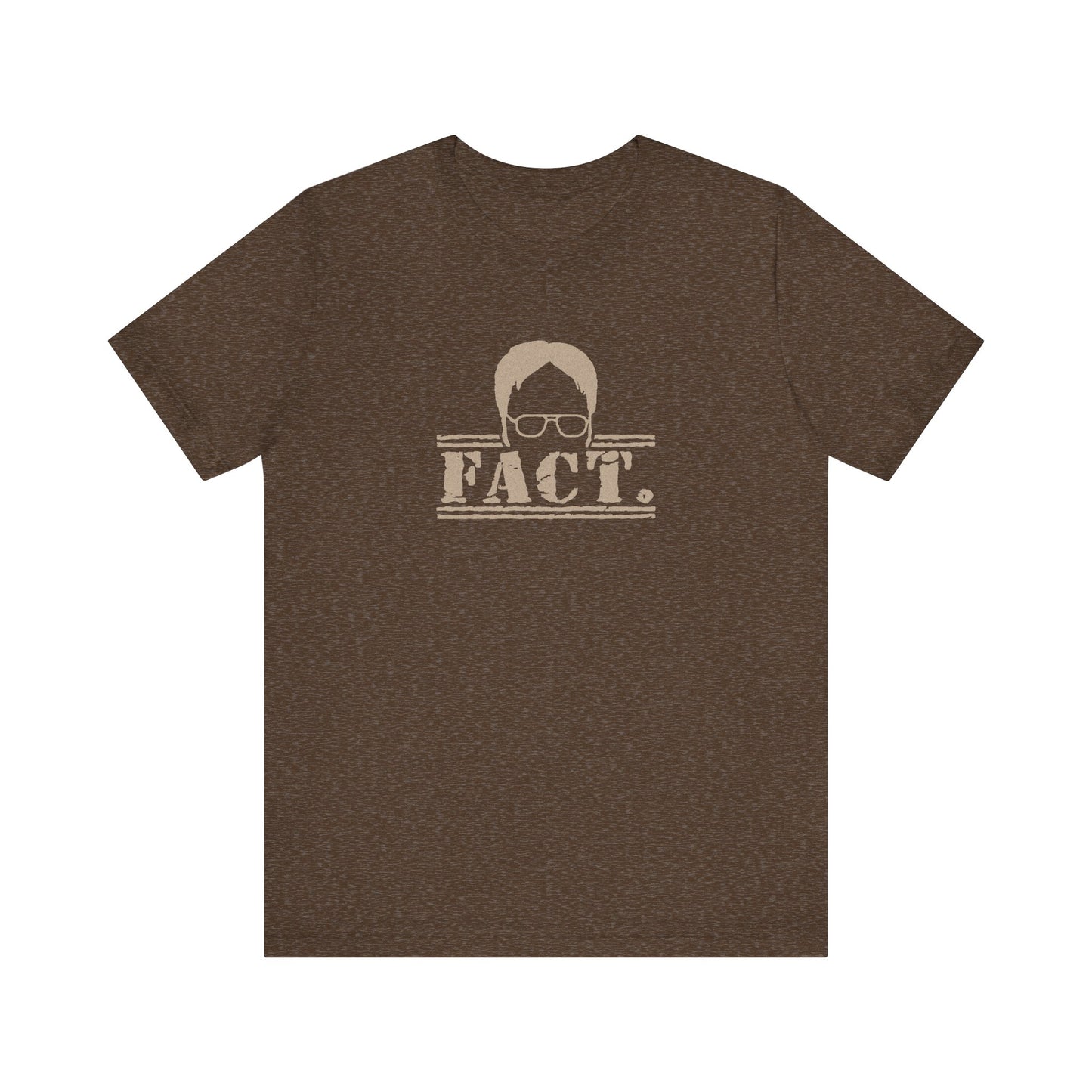 Dwight Schrute FACT. — The Office-Inspired Retro Tee (Dark)
