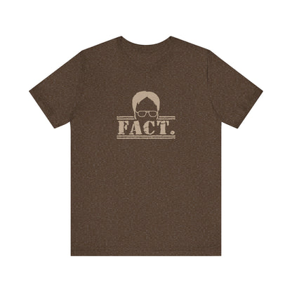 Dwight Schrute FACT. — The Office-Inspired Retro Tee (Dark)