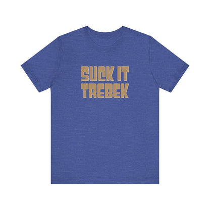 Suck It Trebek — SNL Celebrity Jeopardy Sketch Retro Tee (Dark)