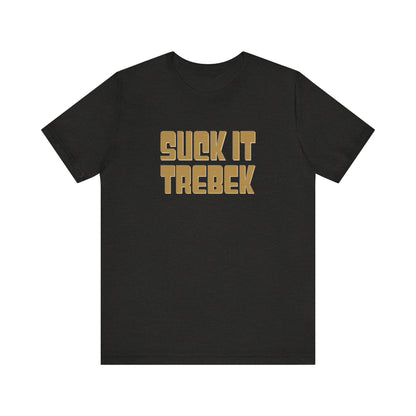 Suck It Trebek — SNL Celebrity Jeopardy Sketch Retro Tee (Dark)
