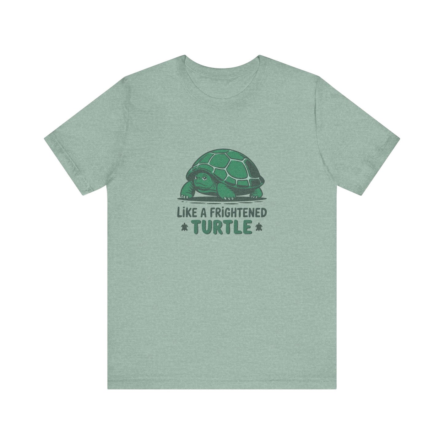 Like a Frightened Turtle — George Costanza Shrinkage Retro Tee (Light)