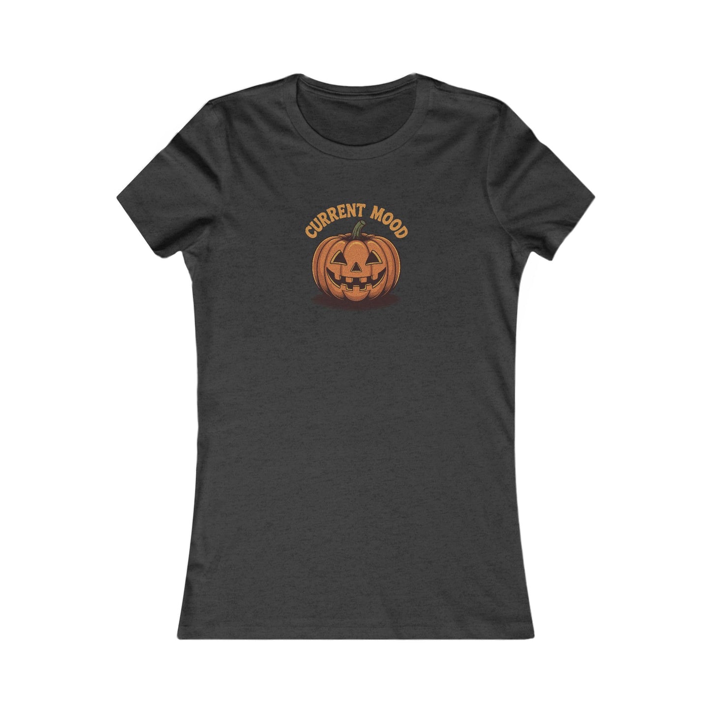 Current Mood (Vintage Jack) — Retro Halloween Women's Tee (Dark)