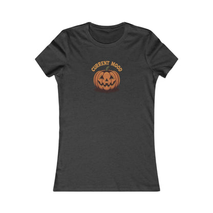Current Mood (Vintage Jack) — Retro Halloween Women's Tee (Dark)