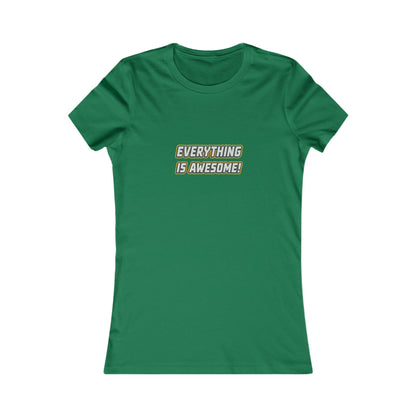 Everything is Awesome! — The LEGO Movie-Inspired Retro Women's Tee (Dark)