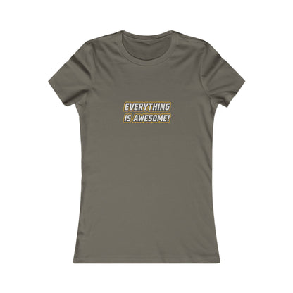 Everything is Awesome! — The LEGO Movie-Inspired Retro Women's Tee (Dark)