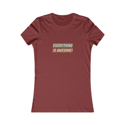 Everything is Awesome! — The LEGO Movie-Inspired Retro Women's Tee (Dark)