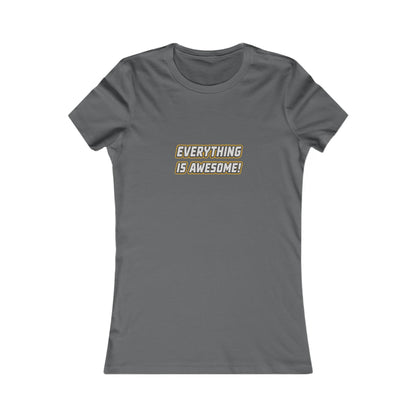 Everything is Awesome! — The LEGO Movie-Inspired Retro Women's Tee (Dark)