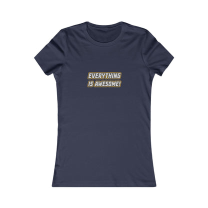 Everything is Awesome! — The LEGO Movie-Inspired Retro Women's Tee (Dark)