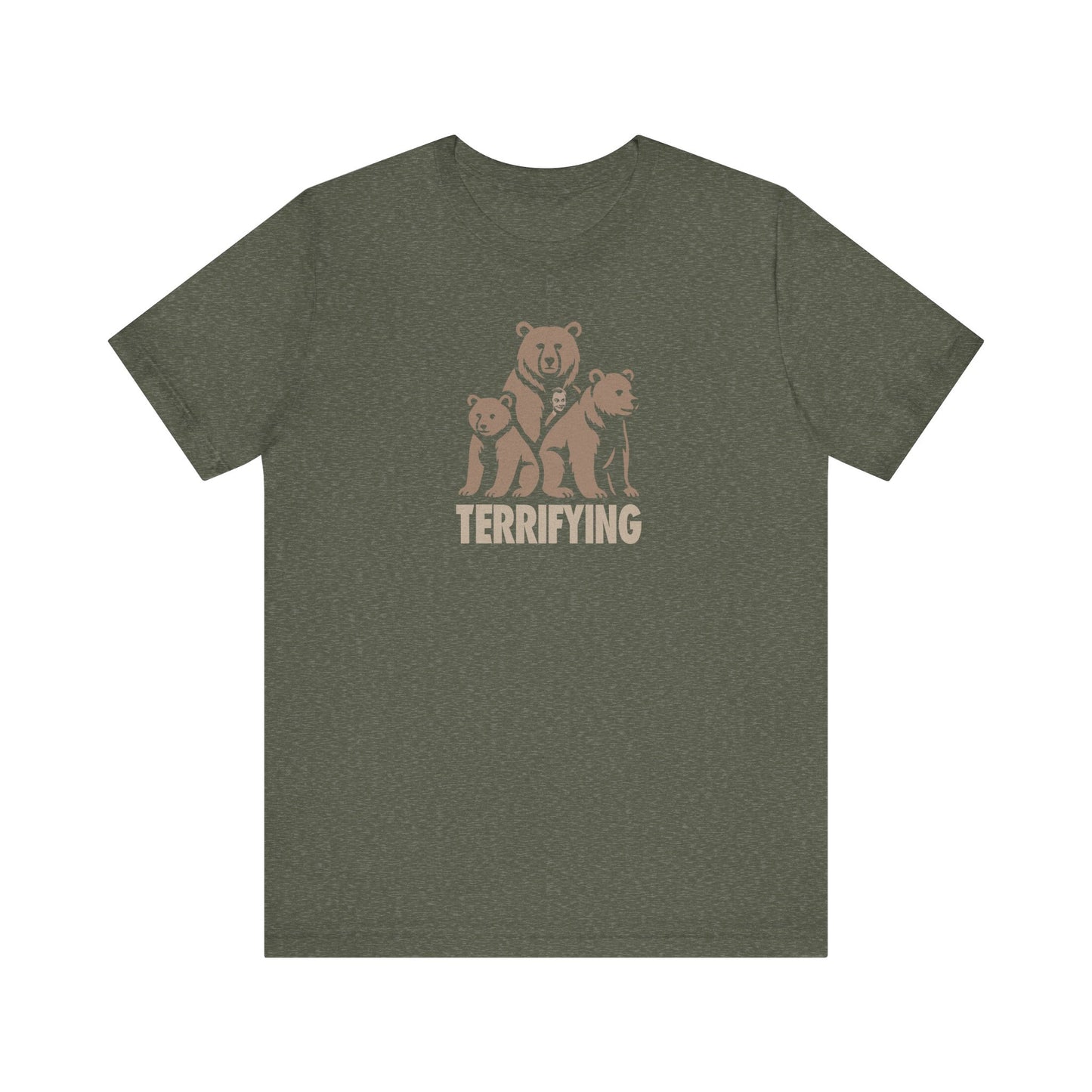 Bears Are Terrifying — Retro Silhouette Tee (Dark)