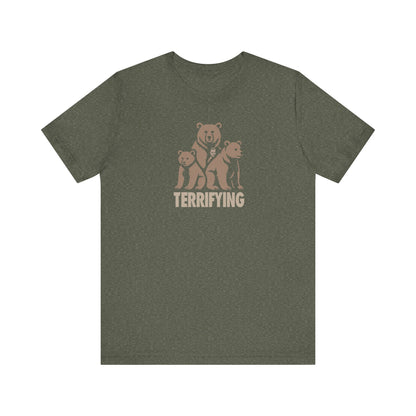 Bears Are Terrifying — Retro Silhouette Tee (Dark)
