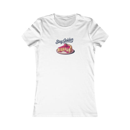 Stay Golden — Retro Cheesecake Graphic Women's Tee (Light)