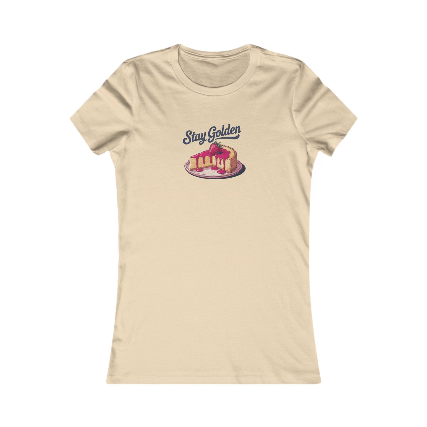 Stay Golden — Retro Cheesecake Graphic Women's Tee (Light)